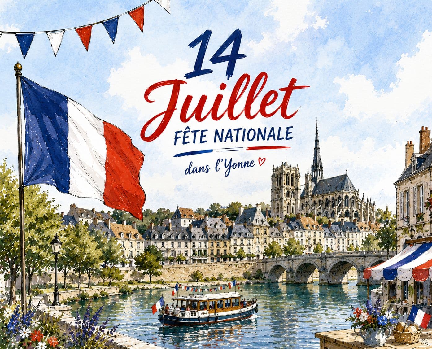 14 Juillet dans l’Yonne : canicule, feux d’artifice annulés et espoir de finale pour les Bleus